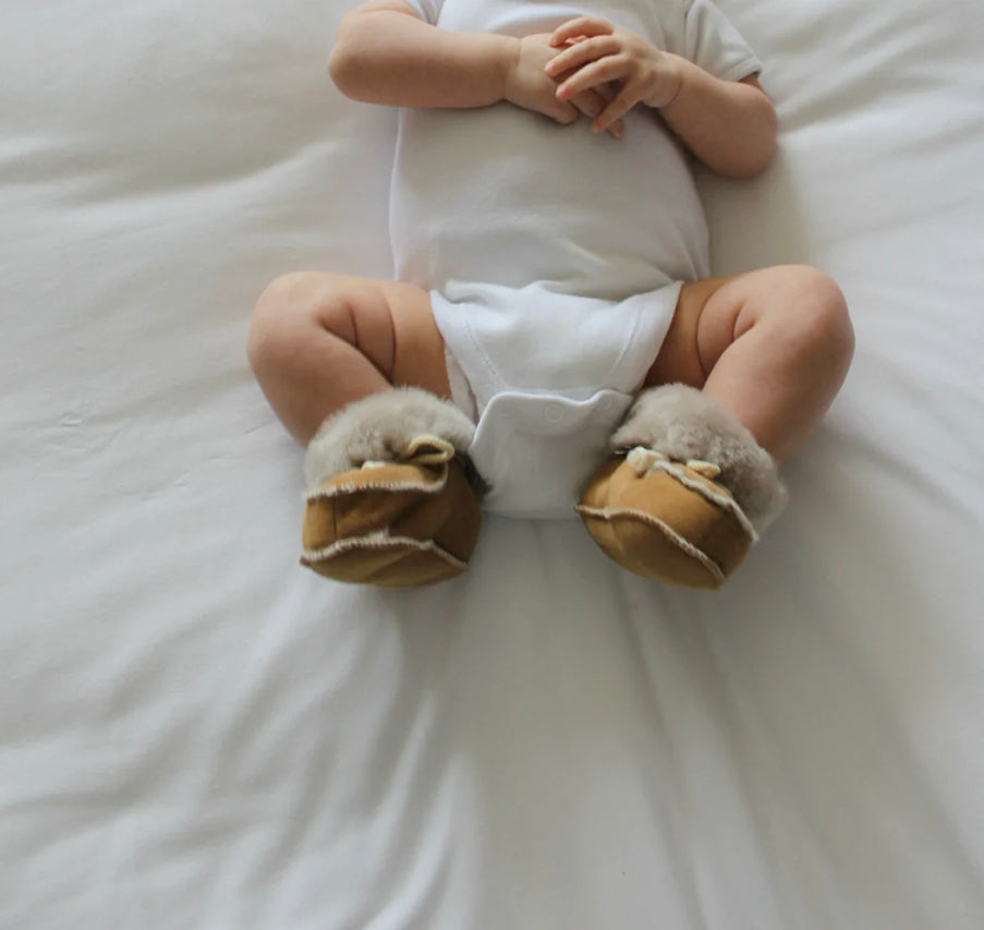 Baby best sale sheepskin slippers