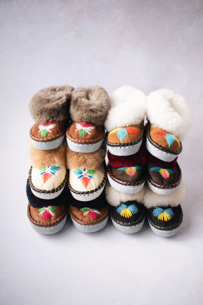 sheepskin slippers for women