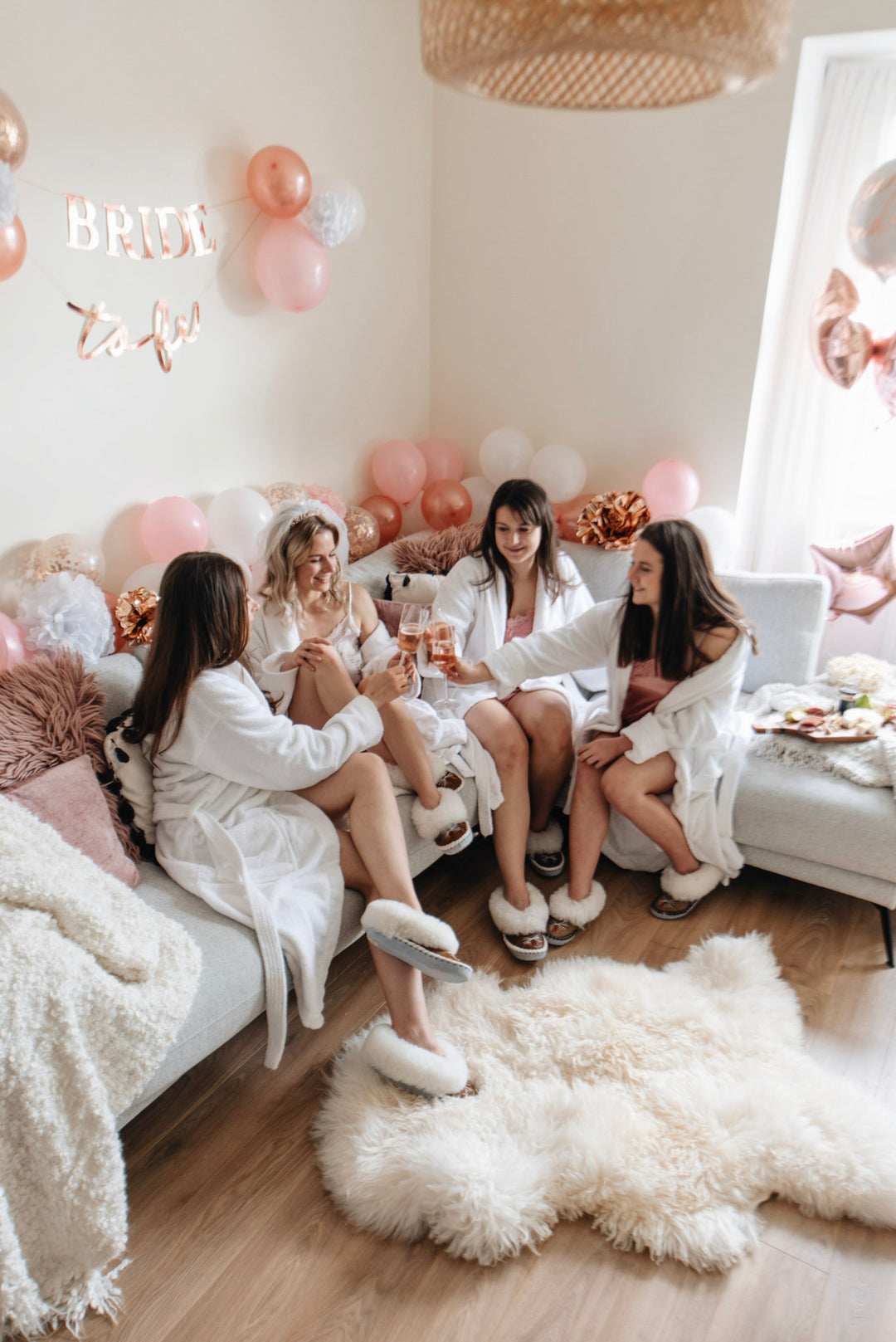 Matching styles for bridesmaids and hen parties