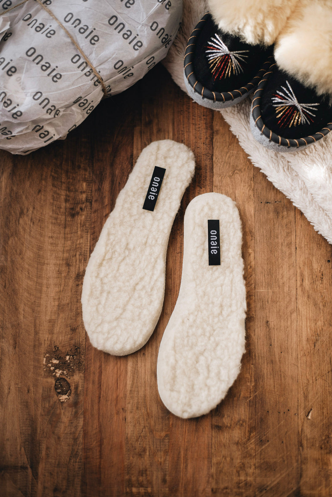 Soft felt slipper inserts for added comfort