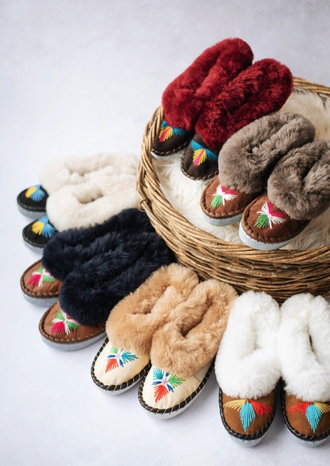 lucky dip sheepskin slippers for women