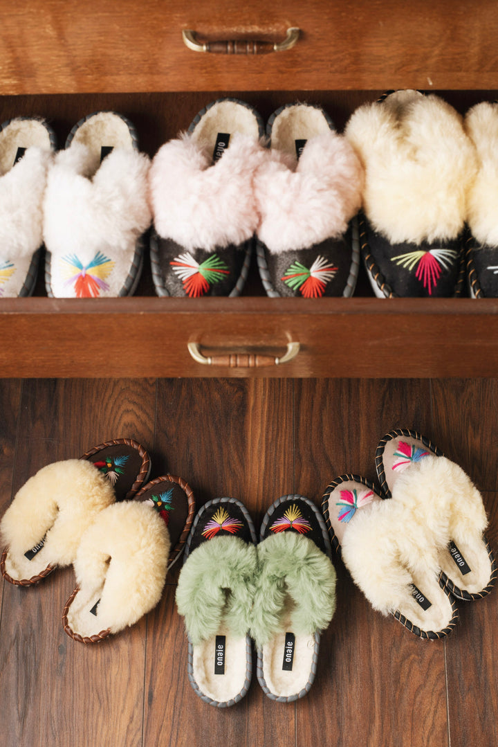 Lucky Dip Sheepskin Mules - ONAIE