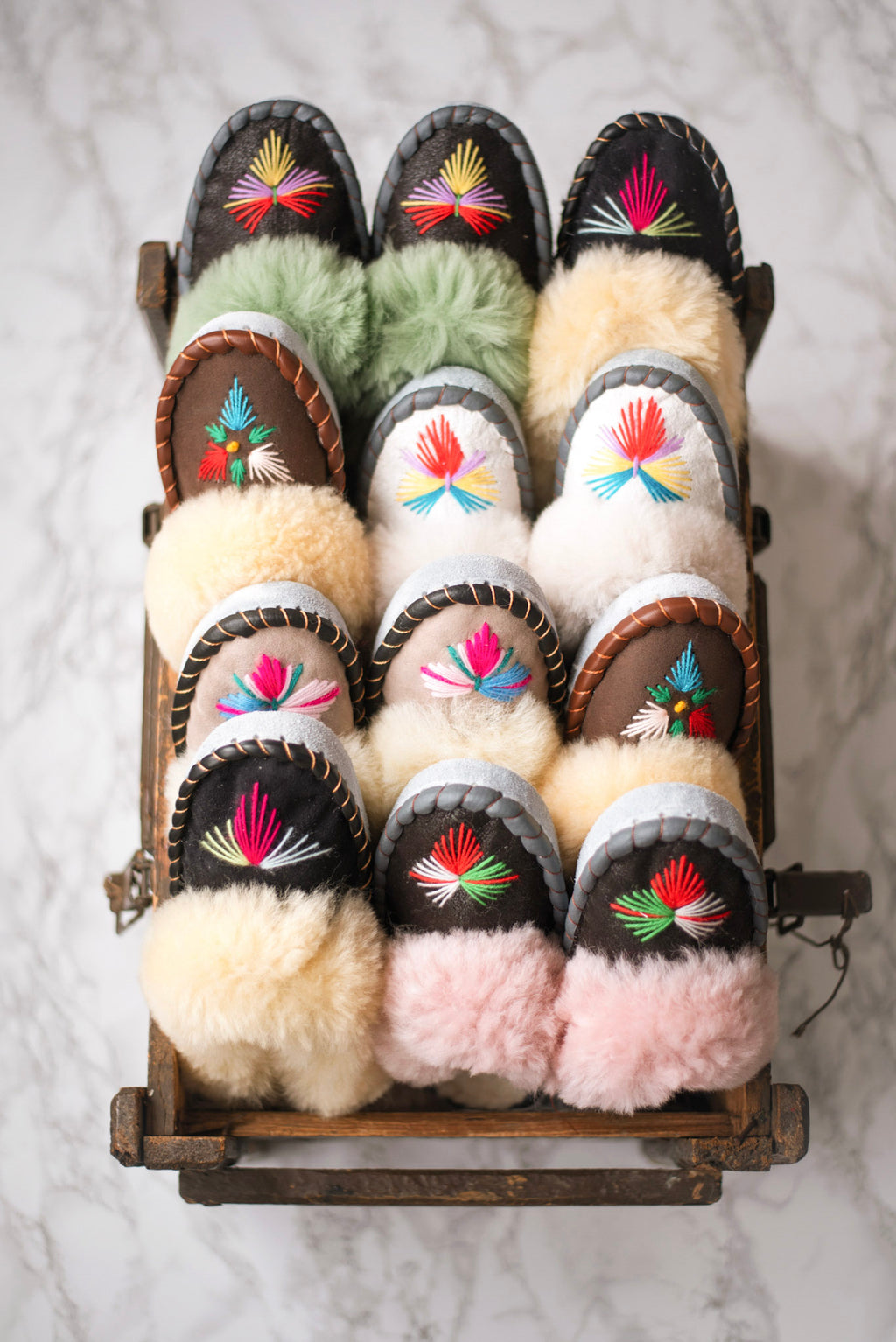Lucky Dip Sheepskin Mules - ONAIE