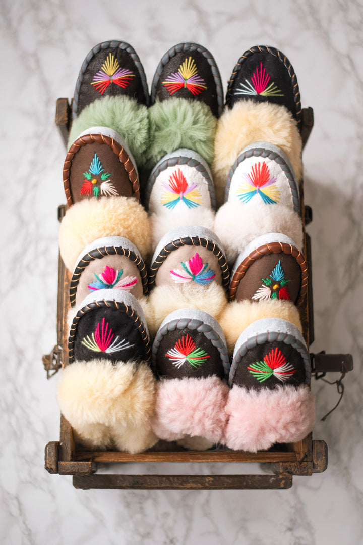 Lucky Dip Sheepskin Mules - ONAIE