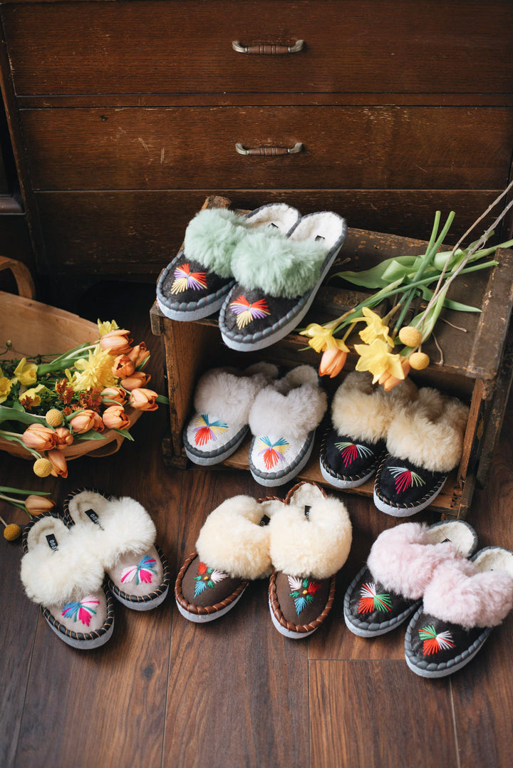 Lucky Dip Sheepskin Mules - ONAIE