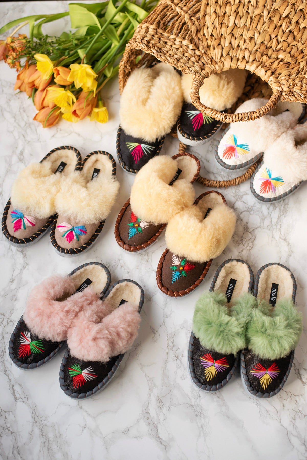 Lucky Dip Sheepskin Mules - ONAIE