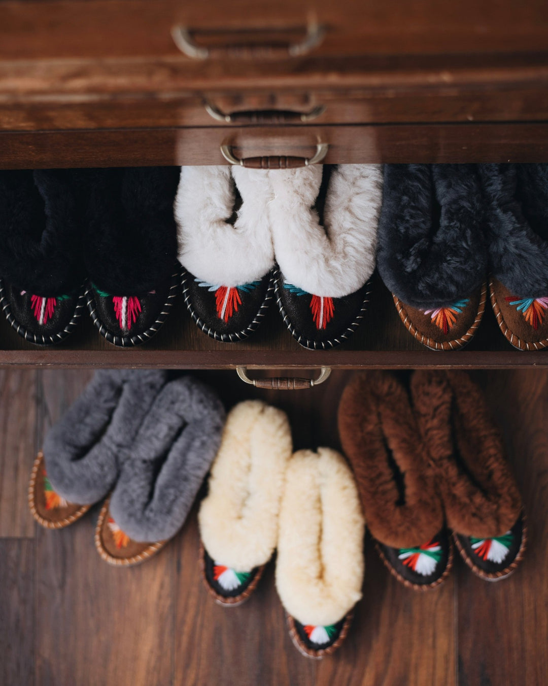 women's sheepskin moccasins lucky dip