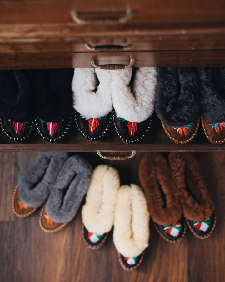 women's sheepskin moccasins lucky dip